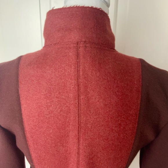 Fendi red short colorblock wool jacket 40 - Picture 10 of 14